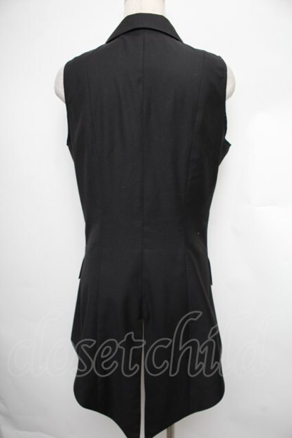 画像2: BPN / 1つボタンベスト  黒 S-25-12-21-061-GO-TO-HR-ZS (2)