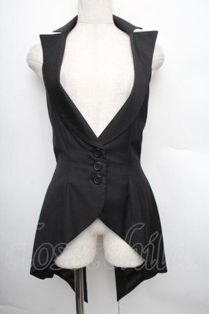 画像: BPN / ホルター燕尾ベスト  黒 S-25-12-21-062-GO-TO-HR-ZS