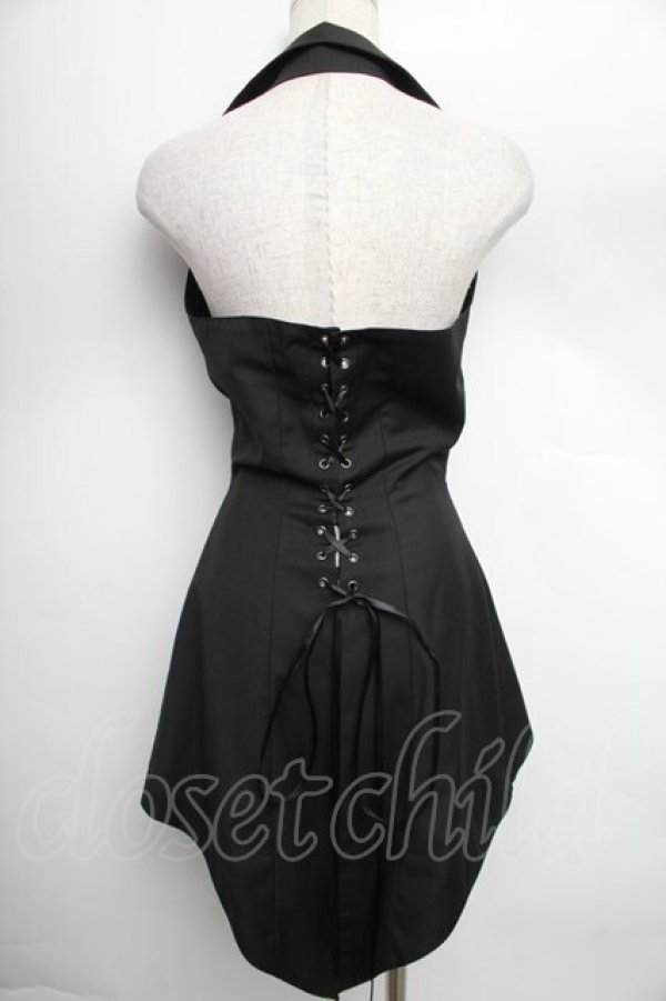 画像2: BPN / ホルター燕尾ベスト  黒 S-25-12-21-062-GO-TO-HR-ZS (2)