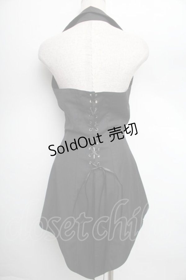 画像2: BPN / ホルター燕尾ベスト  黒 S-25-12-21-062-GO-TO-HR-ZS (2)