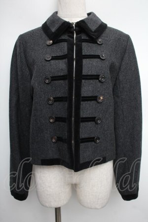 画像: Jane Marple / ベロアジャケット  黒 S-25-12-21-065-JM-JA-AS-ZS