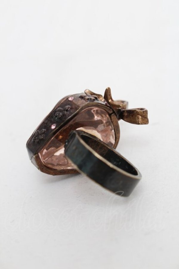 画像2: Jane Marple / いちごリング  アンティークゴールド S-25-12-21-001-JM-AC-SZ-ZS (2)