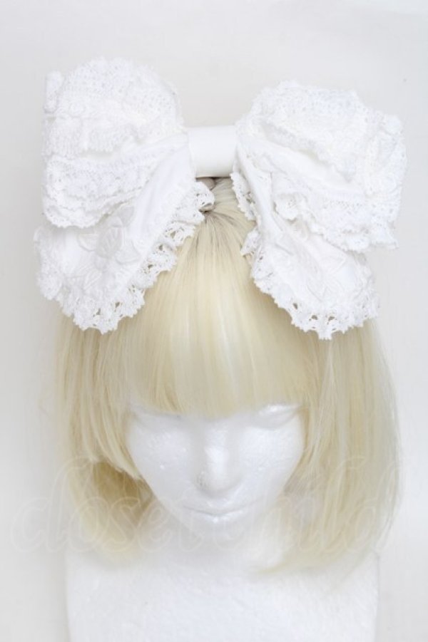 画像2: BABY,THE STARS SHINE BRIGHT / Romantic Dream Roseカチューシャ  白 S-25-12-21-009-BA-AC-AS-ZS (2)