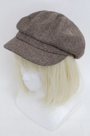 画像: an another angelus / チェックキャスケット  ブラウン S-25-12-21-011-CA-AC-AS-ZS