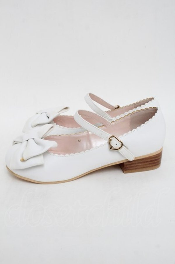 画像2: BABY,THE STARS SHINE BRIGHT / リルリボンワンストラップシューズ  白 S-25-12-21-016-BA-SH-AS-ZS (2)