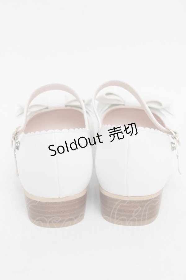 ベイビーザスターズシャインブライト　リボンパンプス　白　M ベイビーザスターズシャインブライト リボンパンプス 白 M