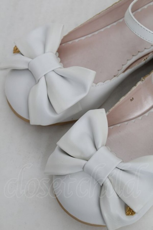 画像4: BABY,THE STARS SHINE BRIGHT / リルリボンワンストラップシューズ  白 S-25-12-21-016-BA-SH-AS-ZS (4)