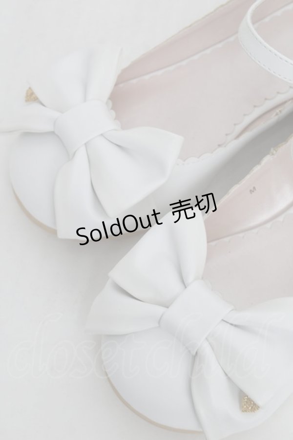 BABY,THE STARS SHINE BRIGHT / リルリボンワンストラップシューズ 白