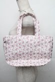 画像2: Maison de FLEUR / 撥水加工フラワープリントトートバッグS  白 S-25-12-21-017-LO-BG-AS-ZS (2)
