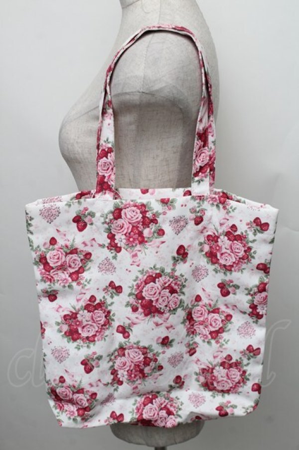 画像2: BABY,THE STARS SHINE BRIGHT / シュガーブーケ〜永遠の乙女の憧れ〜トートバッグ  白 S-25-12-21-018-BA-BG-AS-ZS (2)