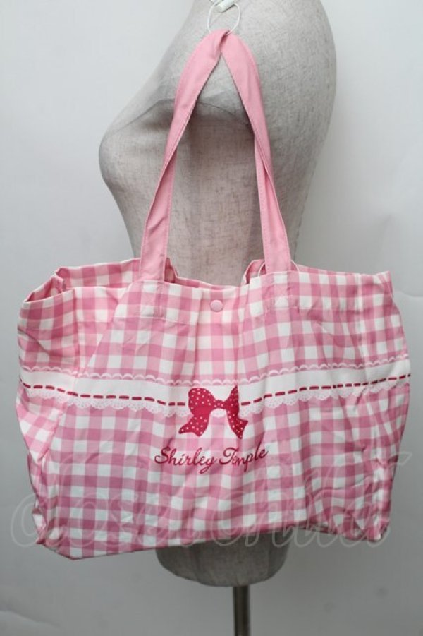 画像1: Shirley Temple / エコバッグ  ピンク S-25-12-21-019-ET-BG-AS-ZS (1)