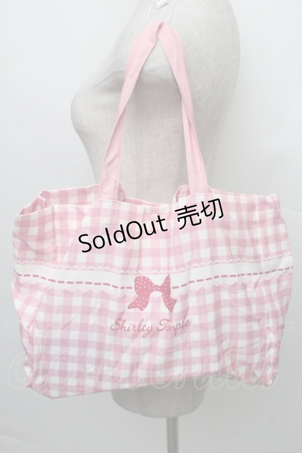 画像1: Shirley Temple / エコバッグ  ピンク S-25-12-21-019-ET-BG-AS-ZS (1)