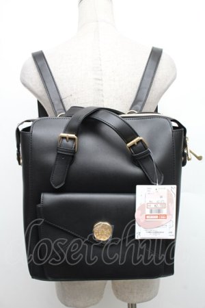 画像: m petit by misako / AMリュック  黒 S-25-12-21-023-LO-BG-AS-ZS