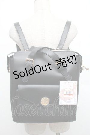 画像: m petit by misako / AMリュック  黒 S-25-12-21-023-LO-BG-AS-ZS