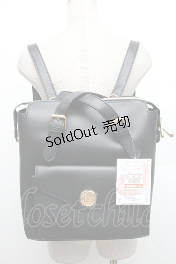 画像1: m petit by misako / AMリュック  黒 S-25-12-21-023-LO-BG-AS-ZS (1)