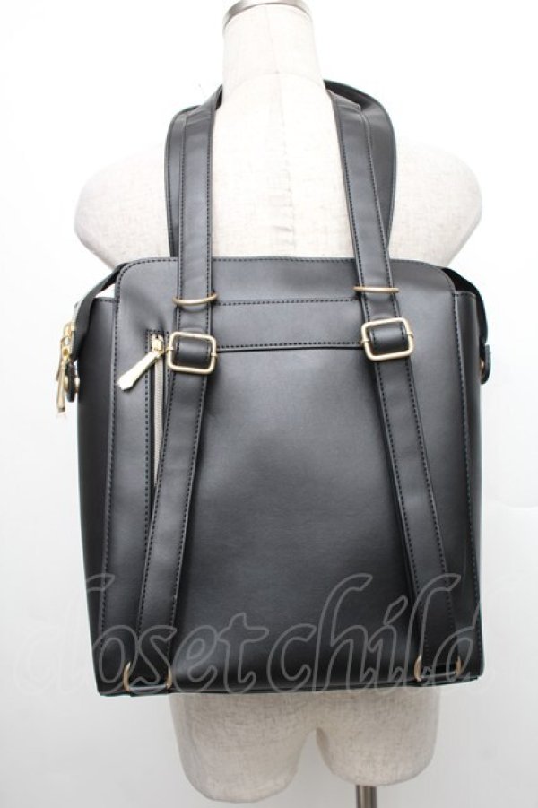 画像2: m petit by misako / AMリュック  黒 S-25-12-21-023-LO-BG-AS-ZS (2)