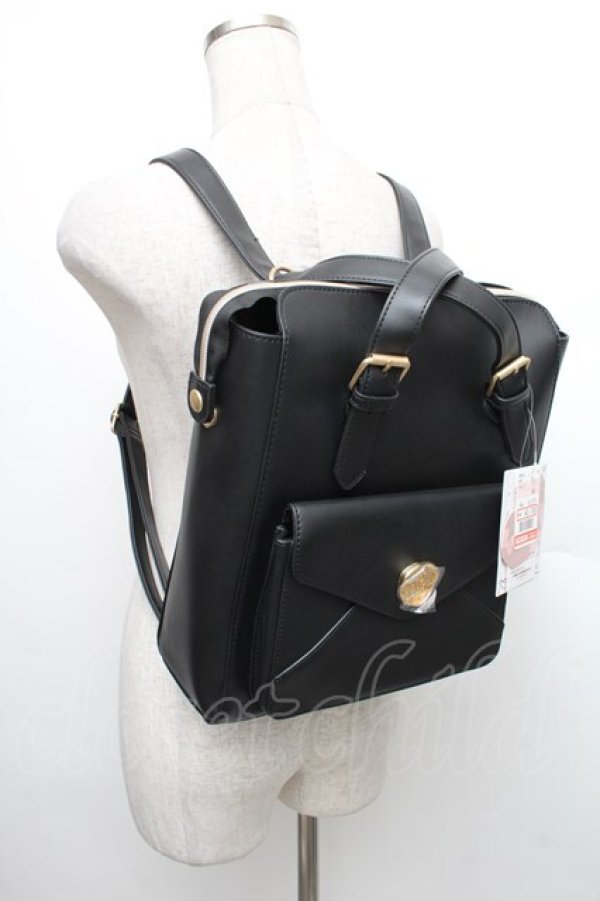 画像3: m petit by misako / AMリュック  黒 S-25-12-21-023-LO-BG-AS-ZS (3)