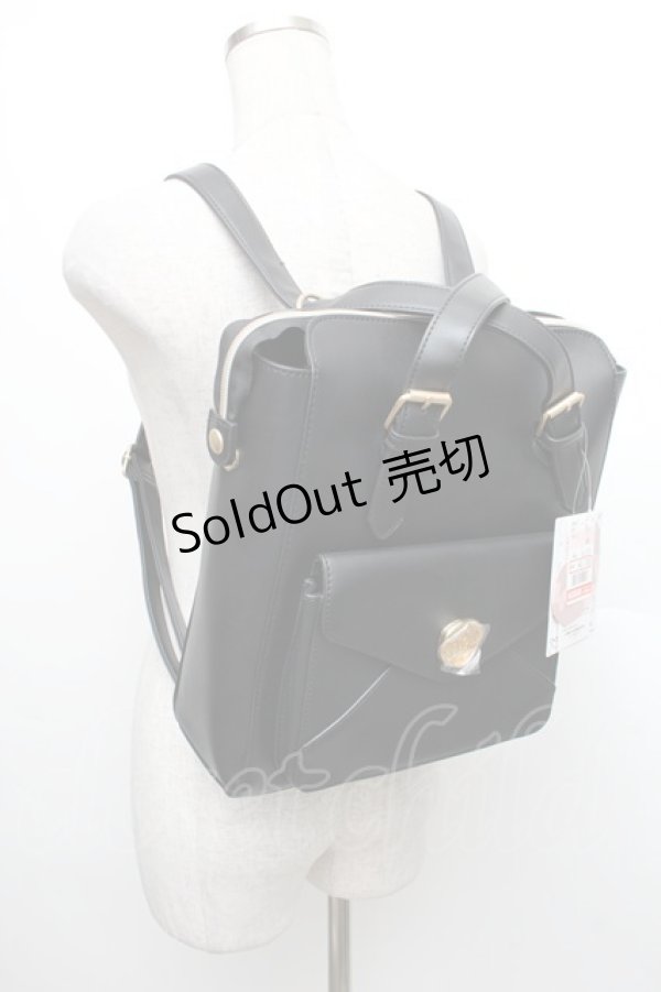 画像3: m petit by misako / AMリュック  黒 S-25-12-21-023-LO-BG-AS-ZS (3)