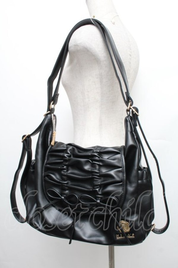 画像5: m petit by misako / 2WAYバッグ  黒 S-25-12-21-024-LO-BG-AS-ZS (5)