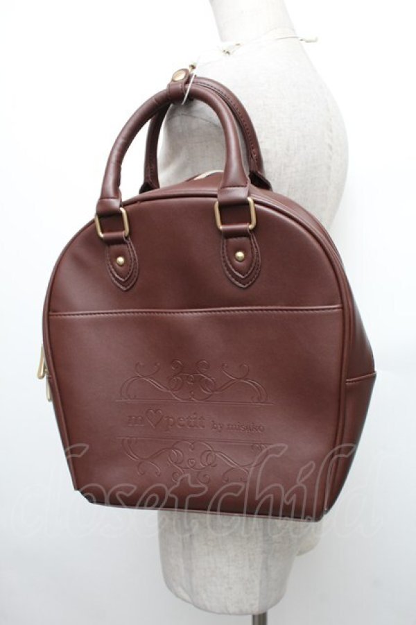 画像4: m petit by misako / 2WAYバッグ  ブラウン S-25-12-21-025-LO-BG-AS-ZS (4)