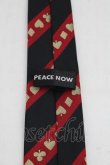 画像2: PEACE NOW / トランプネクタイ  黒ｘ赤 S-25-12-21-004-PU-ZA-HR-ZS (2)