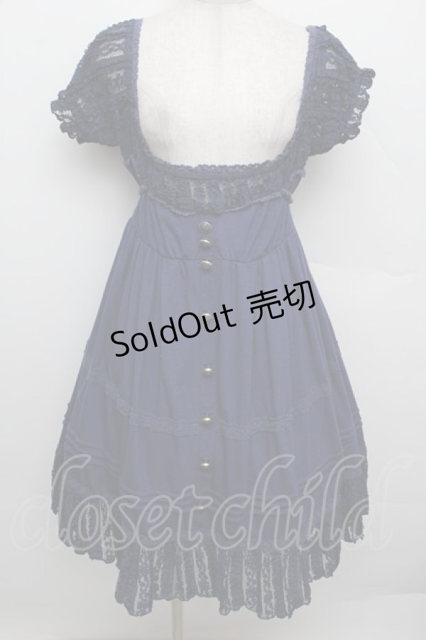 画像1: LIZ LISA / レースチュニック  青 S-25-12-23-029-LO-TO-HR-ZS (1)