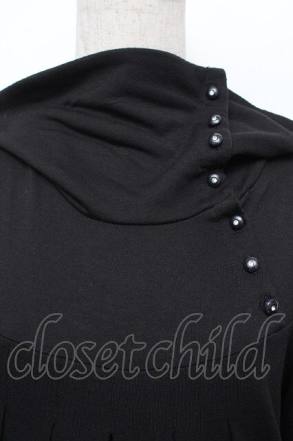 画像4: axes femme / 2wayタートルカットソーワンピ  黒 S-25-12-23-033-AX-OP-HR-ZS (4)