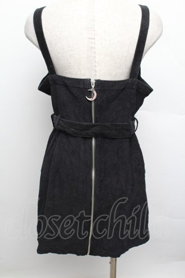 画像2: Restyle / コーデュロイサロペットワンピース  黒 S-25-12-23-035-GO-OP-AS-ZS (2)