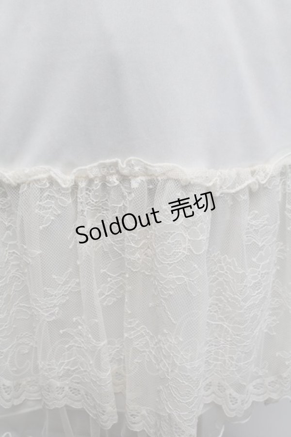 画像3: axes femme / 繊細レースミディ丈ペチスカート  キナリ S-25-12-23-040-AX-SK-HR-ZS (3)