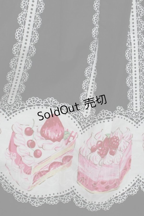 画像3: Emily Temple cute / ケーキプリントスカート  黒 S-25-12-23-043-ET-SK-AS-ZS (3)