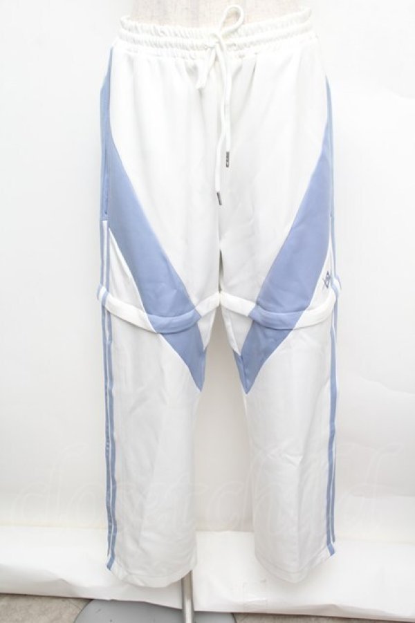 画像1: REFLEM / 2WAY切替ジャージパンツ  白ｘサックス S-25-12-23-045-PU-PA-HR-ZS (1)