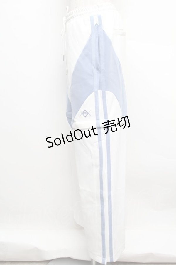 画像3: REFLEM / 2WAY切替ジャージパンツ  白ｘサックス S-25-12-23-045-PU-PA-HR-ZS (3)
