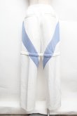 画像4: REFLEM / 2WAY切替ジャージパンツ  白ｘサックス S-25-12-23-045-PU-PA-HR-ZS (4)