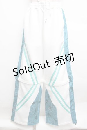 画像: AdaNous / Guardian Jersey Bottom  白ｘグリーン S-25-12-23-046-PU-JA-HR-ZS