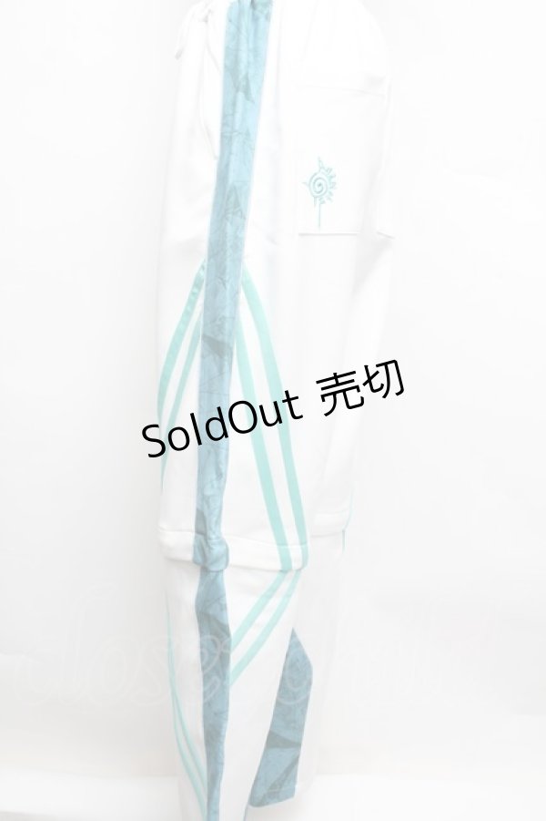 画像2: AdaNous / Guardian Jersey Bottom  白ｘグリーン S-25-12-23-046-PU-JA-HR-ZS (2)