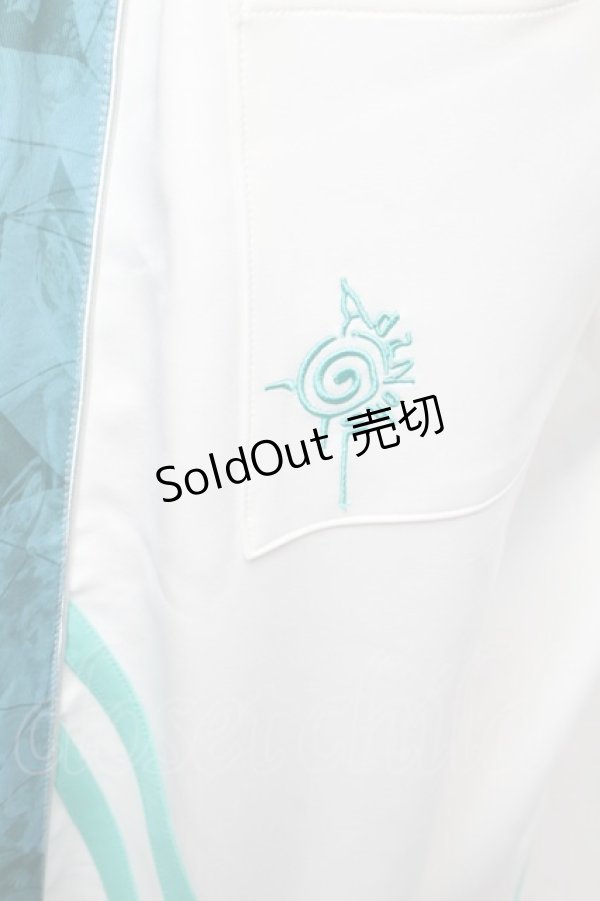 画像3: AdaNous / Guardian Jersey Bottom  白ｘグリーン S-25-12-23-046-PU-JA-HR-ZS (3)