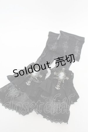 画像: Ozz oneste / クロスカメオアームカバー  黒 S-25-12-23-049-OO-ZA-HR-ZS