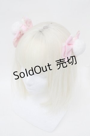 画像: Angelic Pretty / うさぎのしっぽコーム  ピンク S-25-12-23-051-AP-AC-HR-ZS
