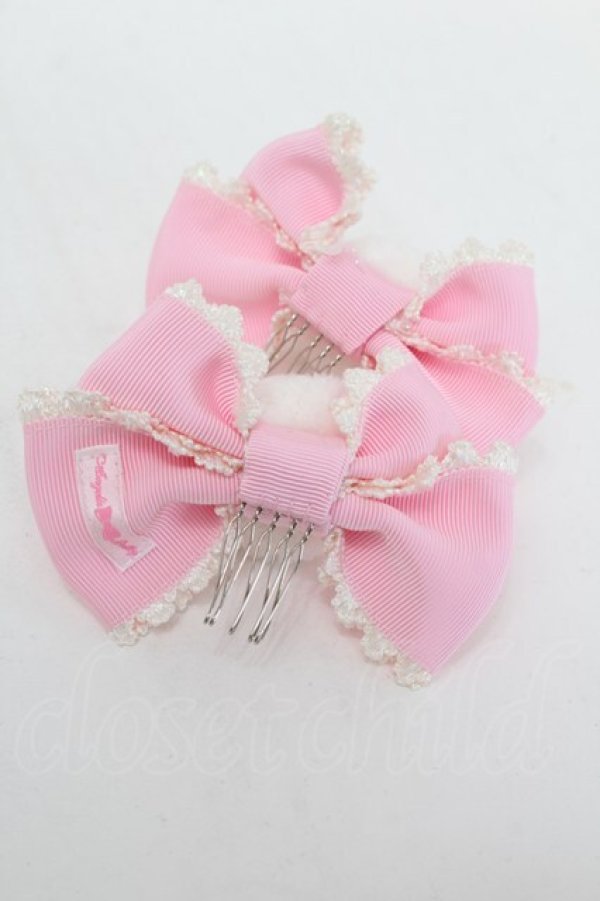 画像3: Angelic Pretty / うさぎのしっぽコーム  ピンク S-25-12-23-051-AP-AC-HR-ZS (3)