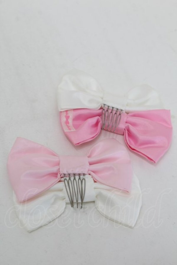 画像3: Angelic Pretty / カラフルツインコーム  ピンク S-25-12-23-052-AP-AC-HR-ZS (3)