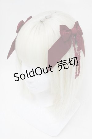 画像: ALICE and the PIRATES / A/Pゆらゆらリボンコーム  エンジ S-25-12-23-053-PA-AC-HR-ZS