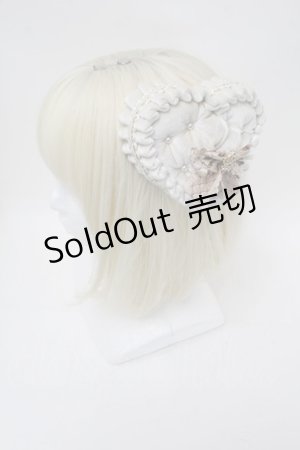 画像: Hoshibako Works / カクテルハット「ハートギフト」  アイボリー S-25-12-23-056-LO-AC-HR-ZS