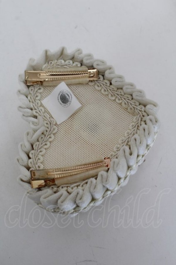 画像3: Hoshibako Works / カクテルハット「ハートギフト」  アイボリー S-25-12-23-056-LO-AC-HR-ZS (3)