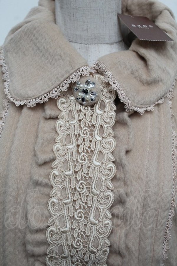 画像4: axes femme / レースショートコート  ベージュ S-25-12-23-010-AX-JA-HR-ZS (4)