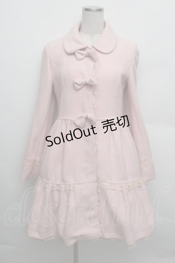 画像1: LIZ LISA / 3つリボンコート  ピンク S-25-12-23-011-LO-BL-HR-ZS (1)
