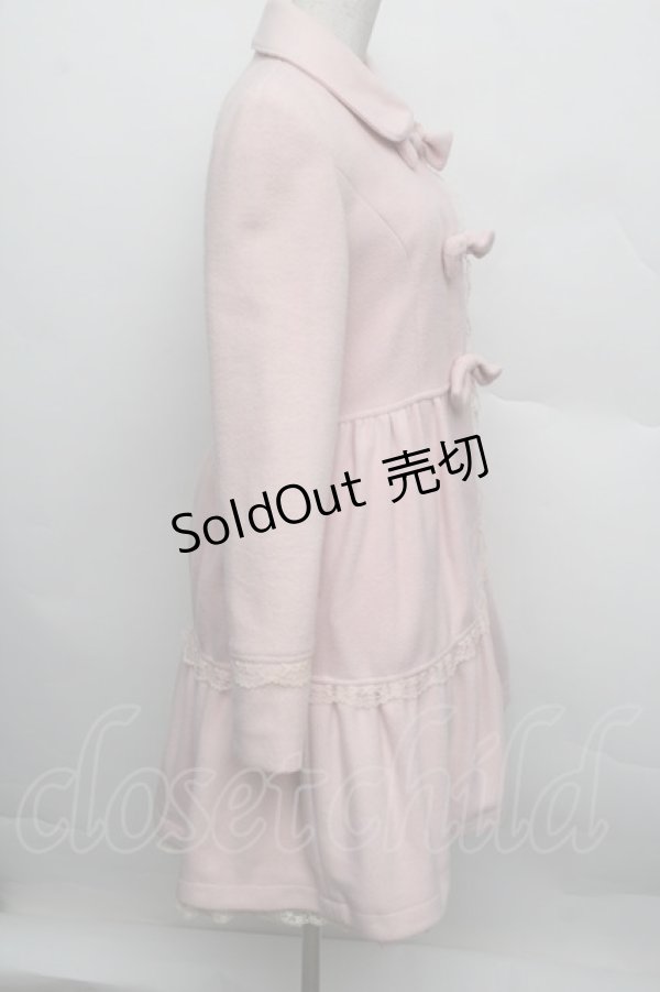 画像2: LIZ LISA / 3つリボンコート  ピンク S-25-12-23-011-LO-BL-HR-ZS (2)