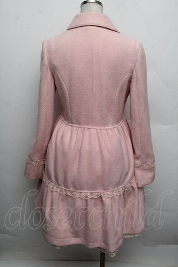 画像3: LIZ LISA / 3つリボンコート  ピンク S-25-12-23-011-LO-BL-HR-ZS (3)