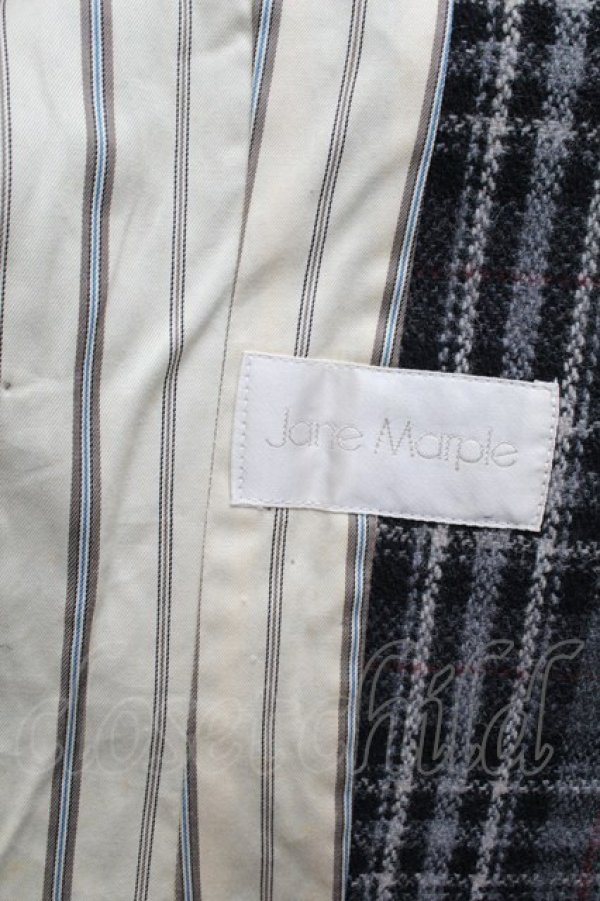 画像4: Jane Marple / ウールチェックジャケット  グレー S-25-12-23-015-JM-JA-AS-ZS (4)