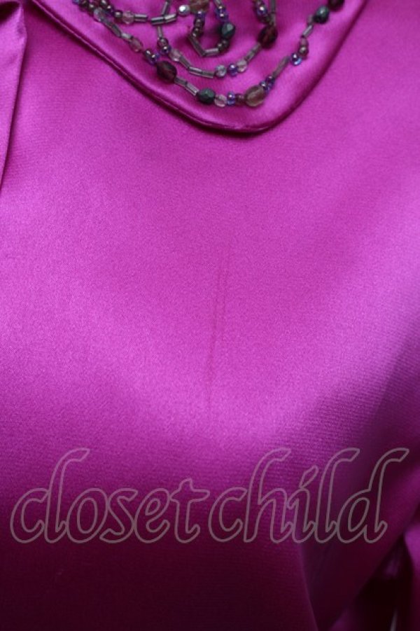 画像5: Jane Marple Dans Le Salon / サテンシャツ  ピンク S-25-12-23-016-JM-PA-AS-ZS (5)