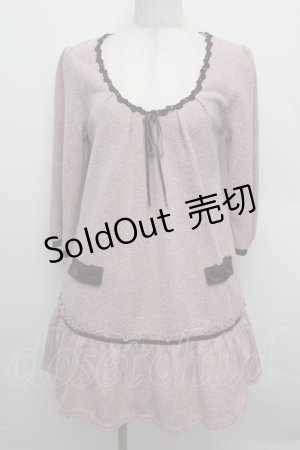 画像: axes femme / ニットチュニック  アワピンク S-25-12-23-018-AX-TO-HR-ZS